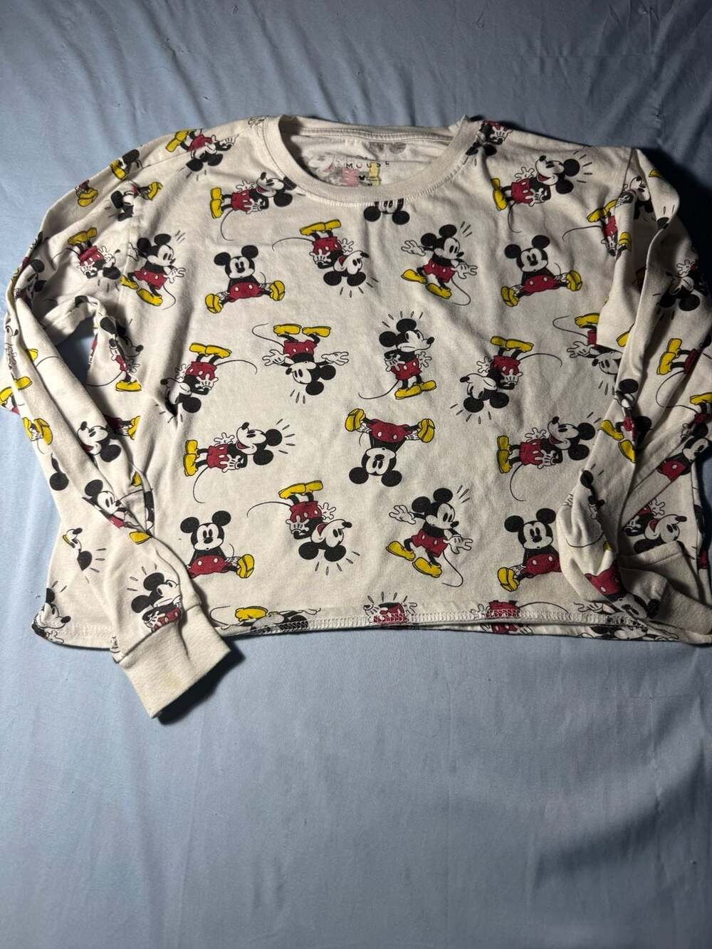Disney Mickey Mouse Long Sleeve Shirt Size M
